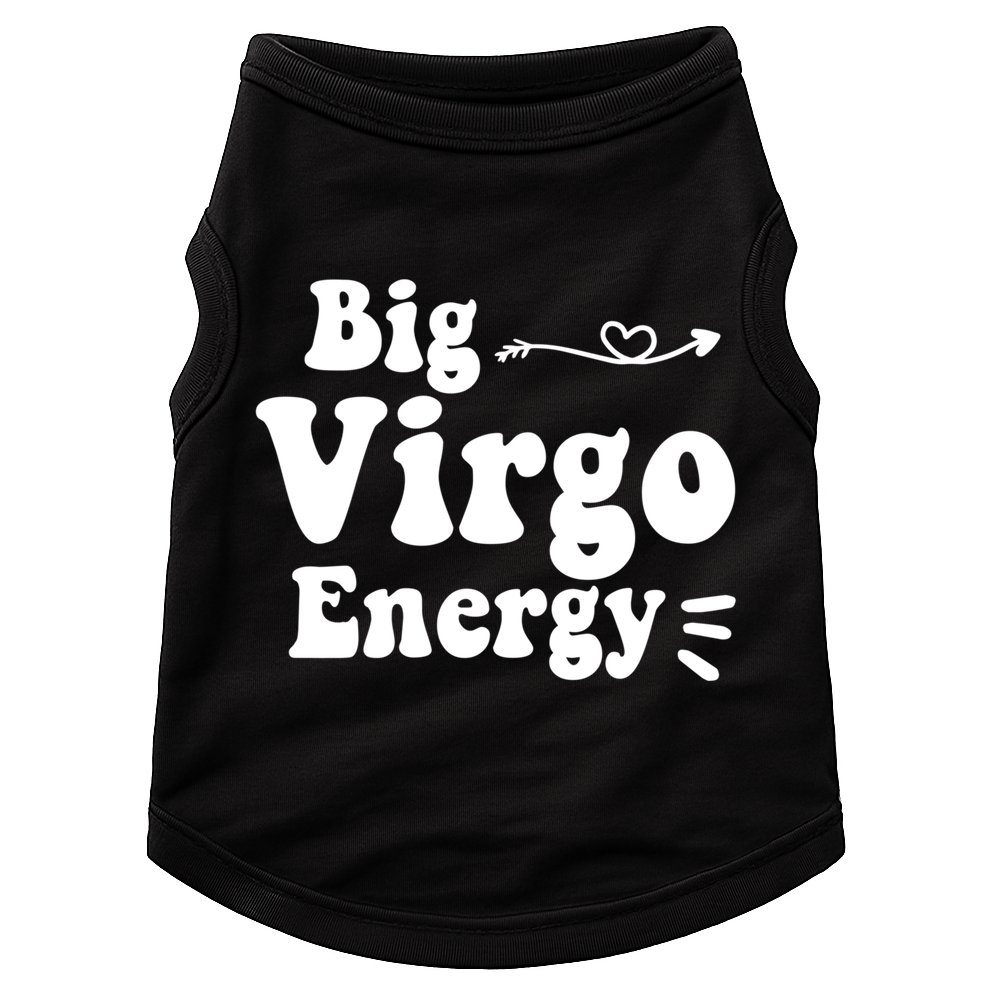 Big Virgo Energy Groovy Zodiac Sign Astrology Horoscope Cool Gift Doggie Tank