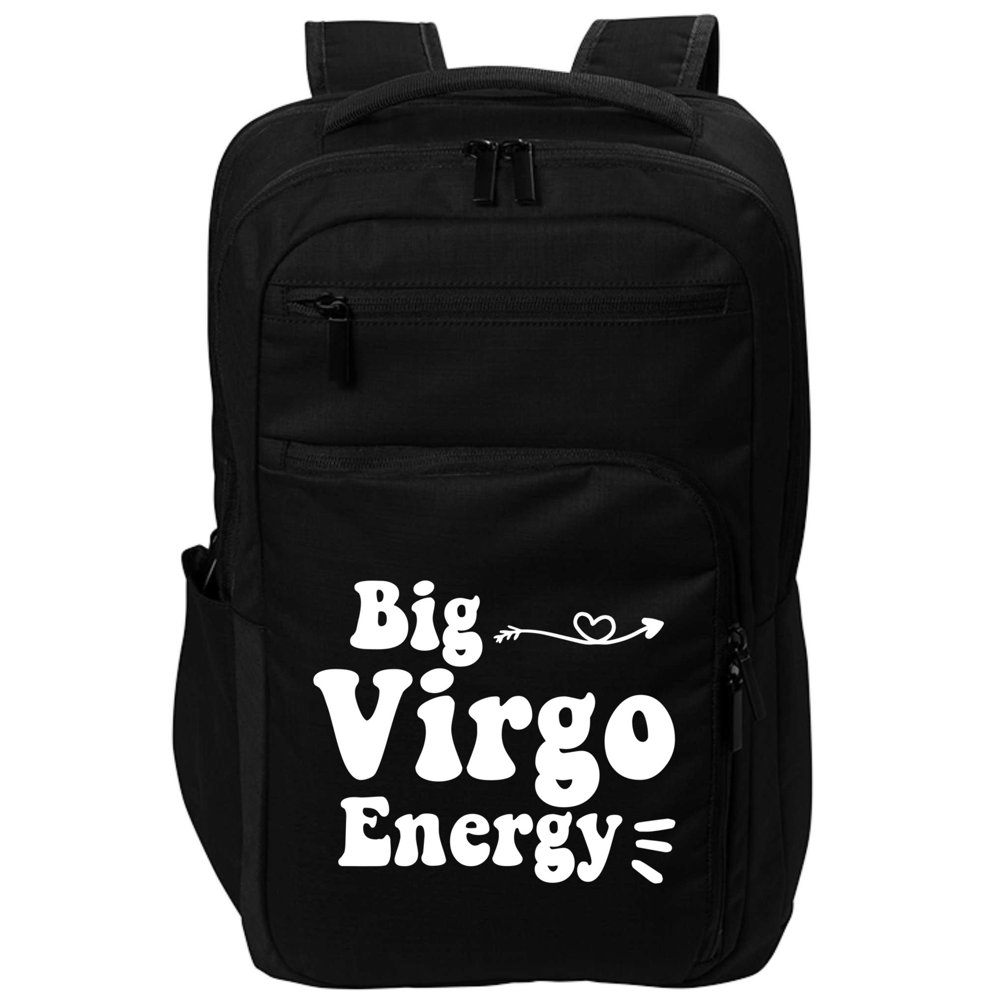 Big Virgo Energy Groovy Zodiac Sign Astrology Horoscope Cool Gift Impact Tech Backpack