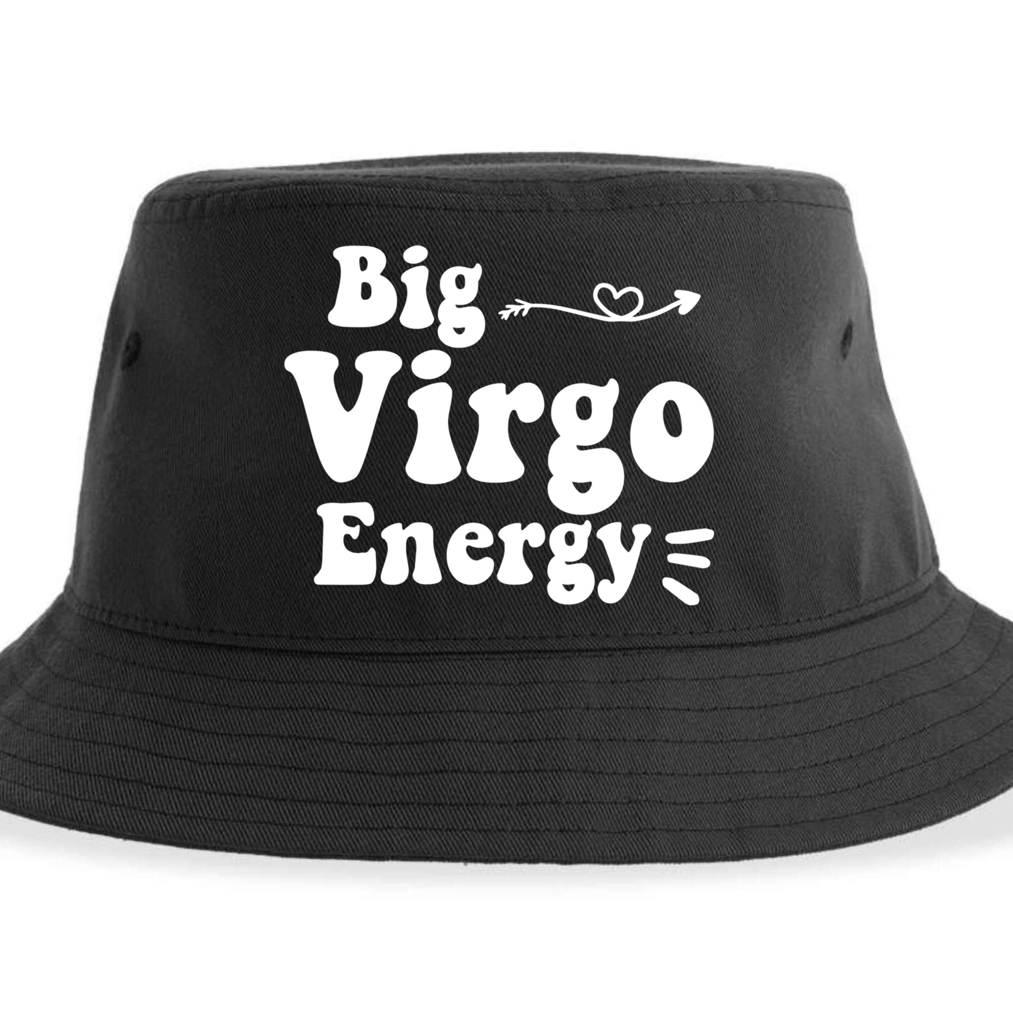 Big Virgo Energy Groovy Zodiac Sign Astrology Horoscope Cool Gift Sustainable Bucket Hat