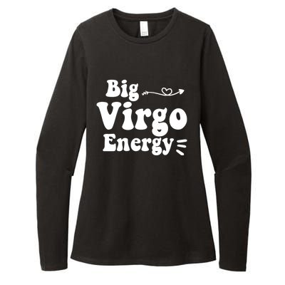 Big Virgo Energy Groovy Zodiac Sign Astrology Horoscope Cool Gift Womens CVC Long Sleeve Shirt