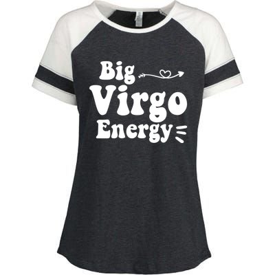 Big Virgo Energy Groovy Zodiac Sign Astrology Horoscope Cool Gift Enza Ladies Jersey Colorblock Tee