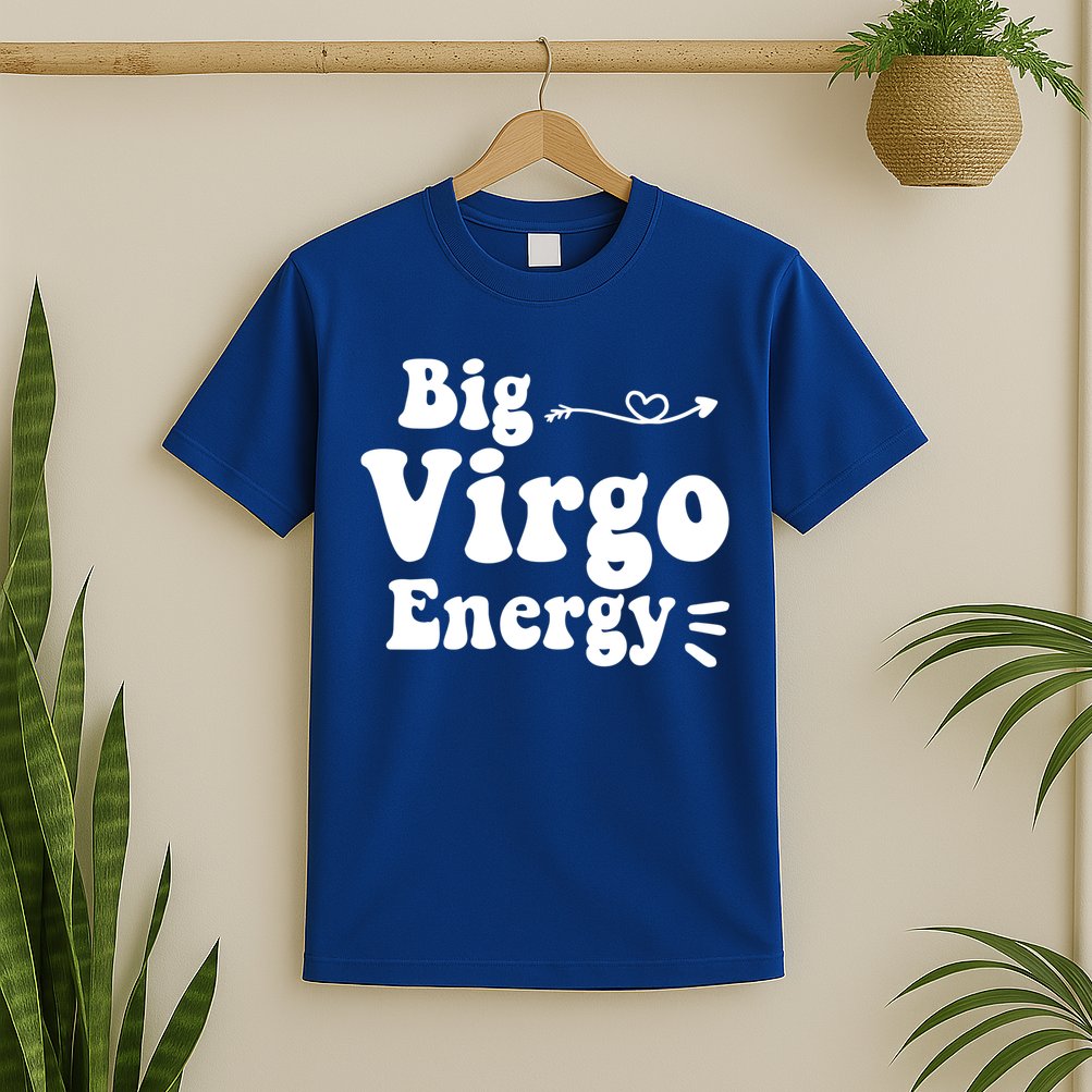 Big Virgo Energy Groovy Zodiac Sign Astrology Horoscope Cool Gift T-Shirt