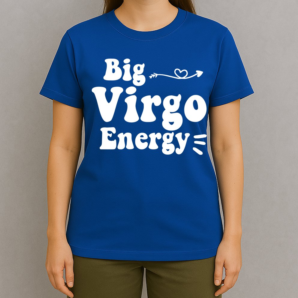 Big Virgo Energy Groovy Zodiac Sign Astrology Horoscope Cool Gift T-Shirt