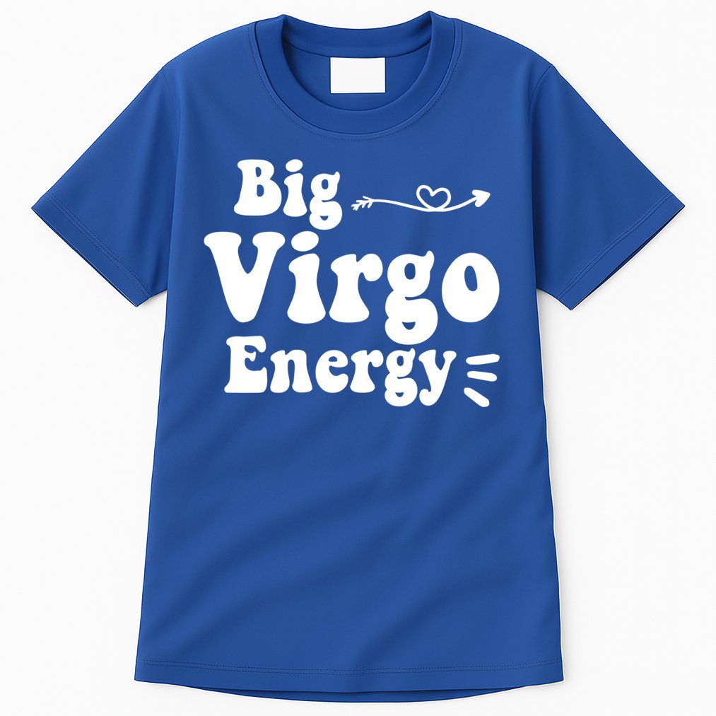Big Virgo Energy Groovy Zodiac Sign Astrology Horoscope Cool Gift Tall T-Shirt