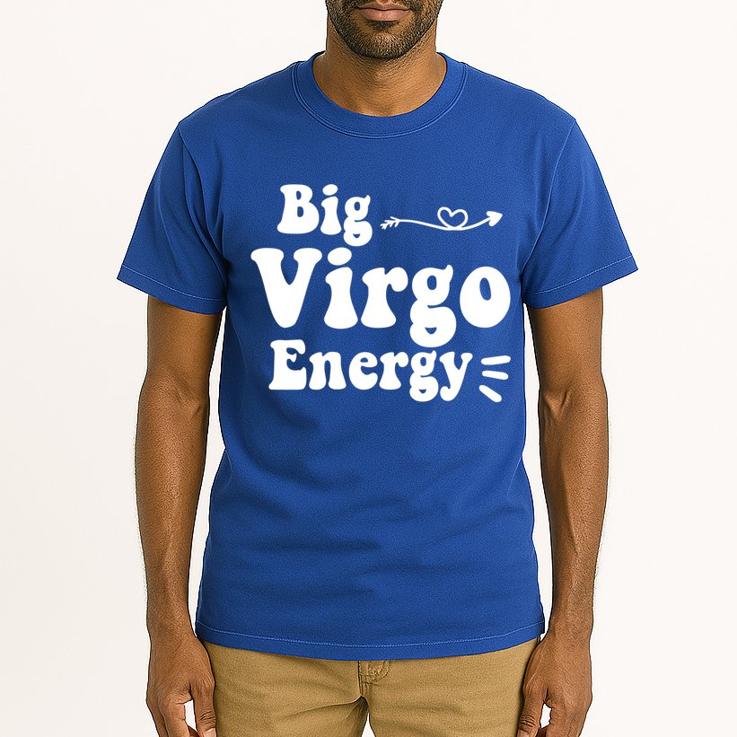 Big Virgo Energy Groovy Zodiac Sign Astrology Horoscope Cool Gift Tall T-Shirt