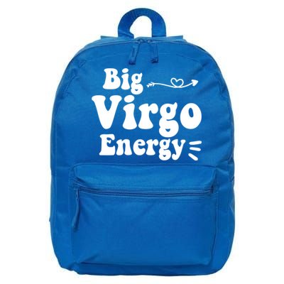 Big Virgo Energy Groovy Zodiac Sign Astrology Horoscope Cool Gift 16 in Basic Backpack
