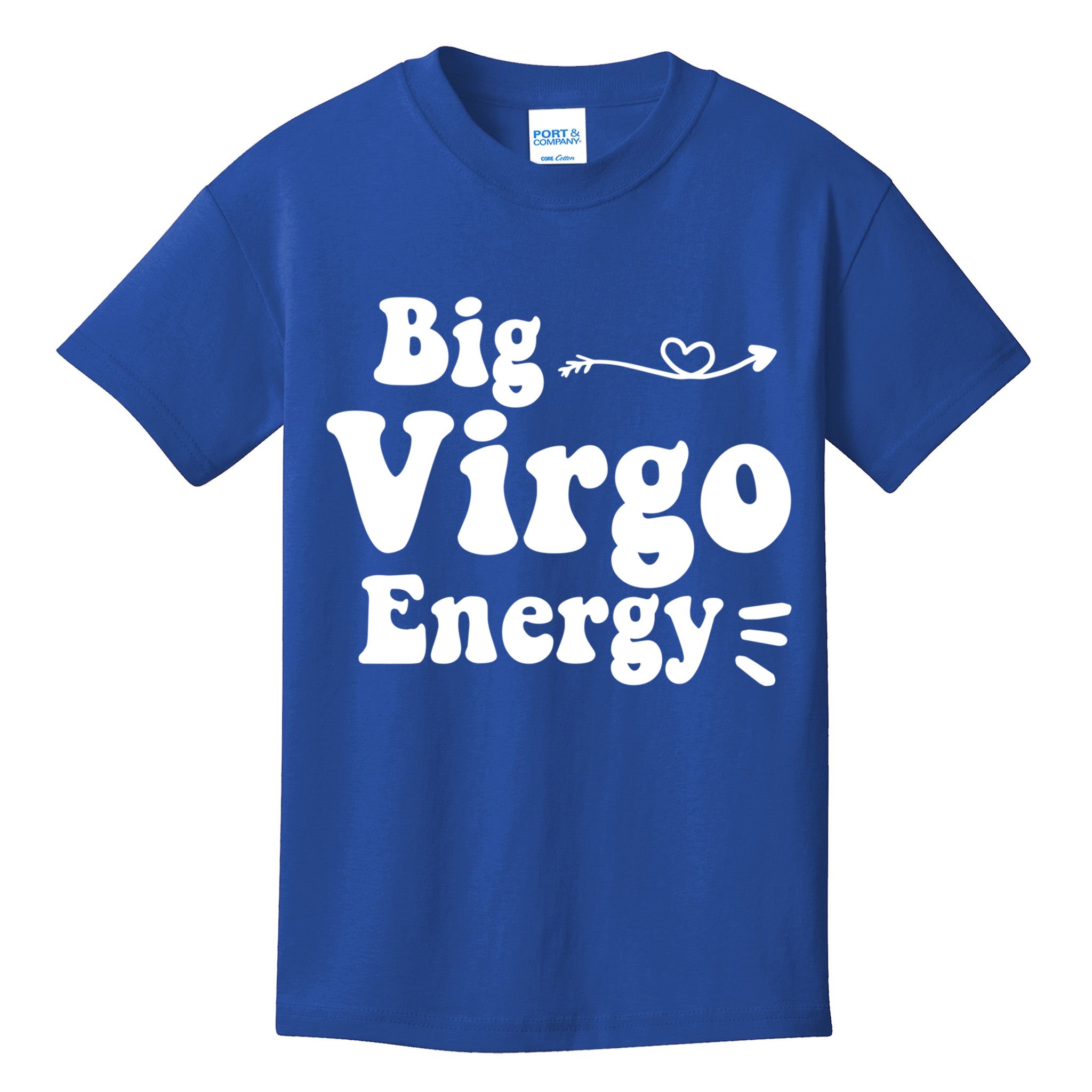 Big Virgo Energy Groovy Zodiac Sign Astrology Horoscope Cool Gift Kids T-Shirt