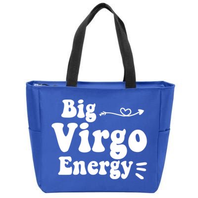 Big Virgo Energy Groovy Zodiac Sign Astrology Horoscope Cool Gift Zip Tote Bag