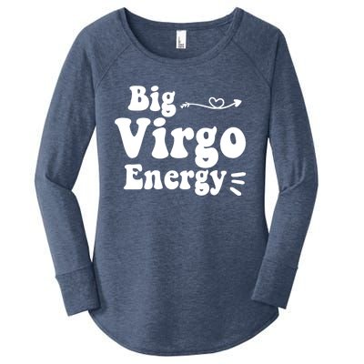 Big Virgo Energy Groovy Zodiac Sign Astrology Horoscope Cool Gift Women's Perfect Tri Tunic Long Sleeve Shirt