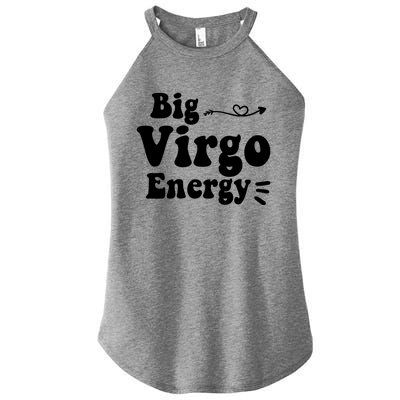 Big Virgo Energy Groovy Zodiac Sign Astrology Horoscope Cool Gift Women's Perfect Tri Rocker Tank