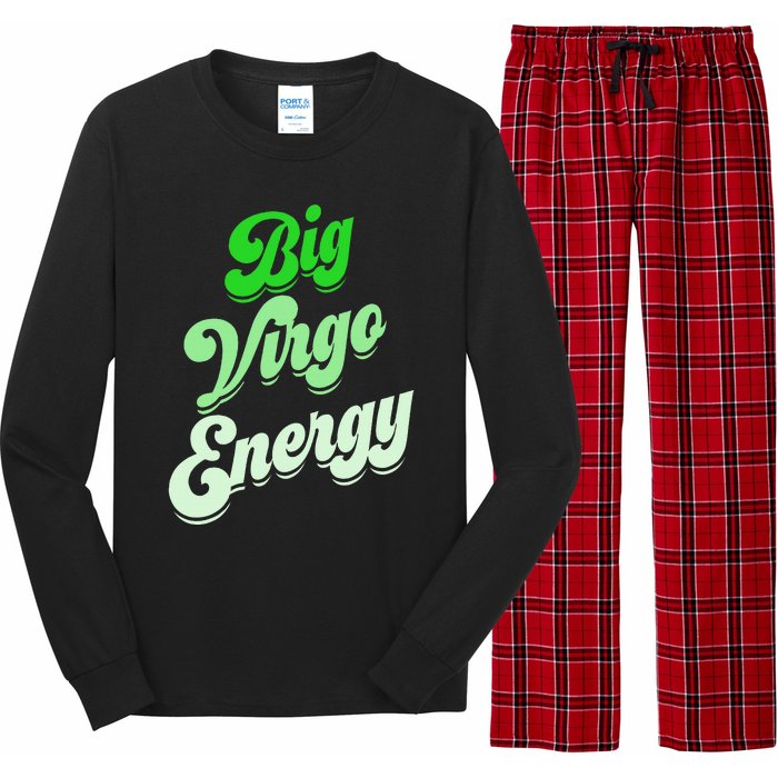 Big Virgo Energy Virgo Birthday Zodiac Sign Long Sleeve Pajama Set