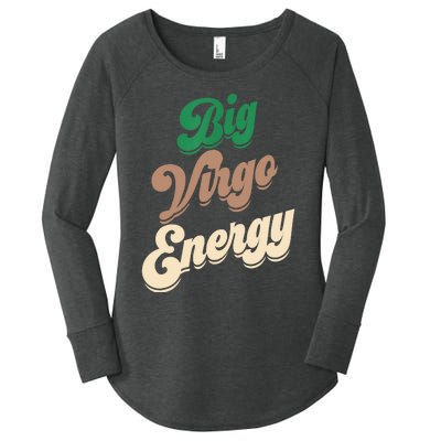 Big Virgo Energy For Virgo Shirts For Zodiac Sign Women's Perfect Tri Tunic Long Sleeve Shirt