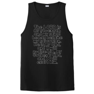 Bible Verse Exodus 152 In Dotted Phrases PosiCharge Competitor Tank