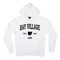 Bay Village Est 1810 Ohio Oh Vintage Athletic Sports Design Hoodie