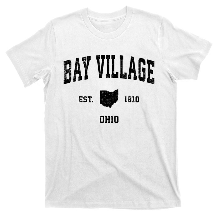 Bay Village Est 1810 Ohio Oh Vintage Athletic Sports Design T-Shirt