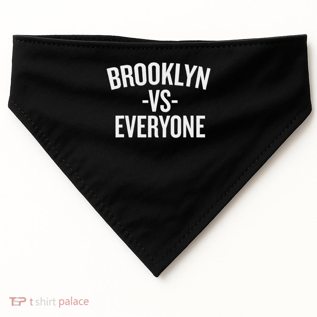 Brooklyn Vs Everyone Holiday Saying With Humor USA-Made Doggie Bandana