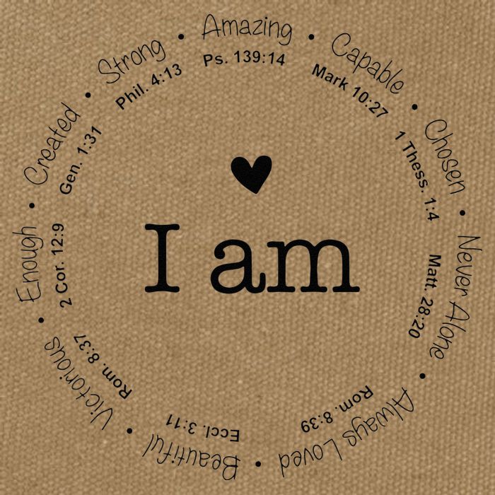 Bible Verse Faith Based Christian I Am A Christian Cotton Canvas Backpack