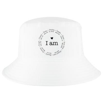 Bible Verse Faith Based Christian I Am A Christian Cool Comfort Performance Bucket Hat