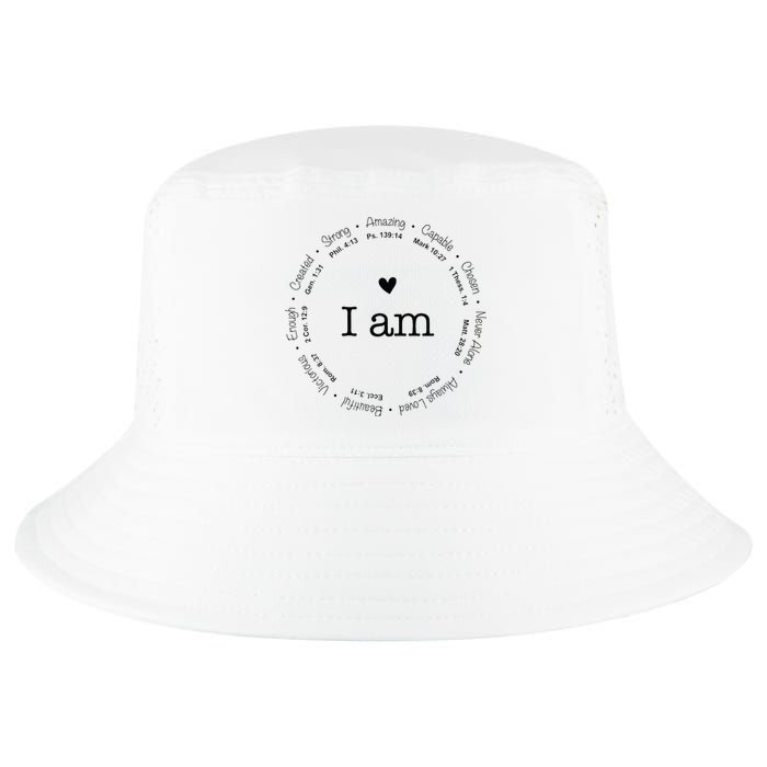 Bible Verse Faith Based Christian I Am A Christian Cool Comfort Performance Bucket Hat