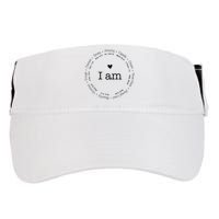 Bible Verse Faith Based Christian I Am A Christian Adult Drive Performance Visor