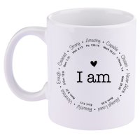 Bible Verse Faith Based Christian I Am A Christian 11oz C Handle Ceramic Mug