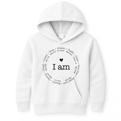 Bible Verse Faith Based Christian I Am A Christian Kids Hoodie