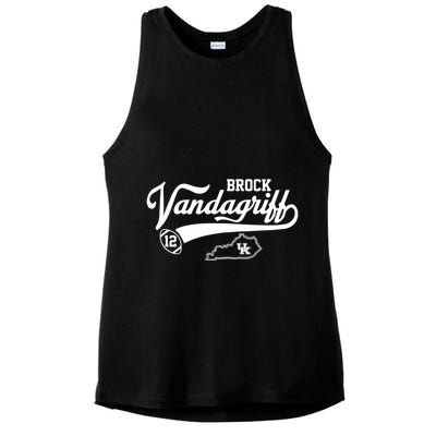 Brock Vandagriff Flair Script Ladies PosiCharge Tri-Blend Wicking Tank