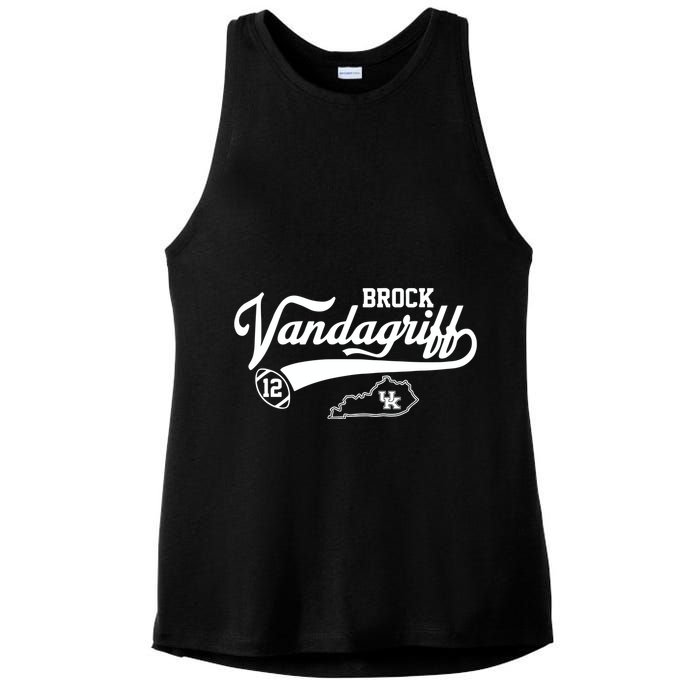 Brock Vandagriff Flair Script Ladies PosiCharge Tri-Blend Wicking Tank