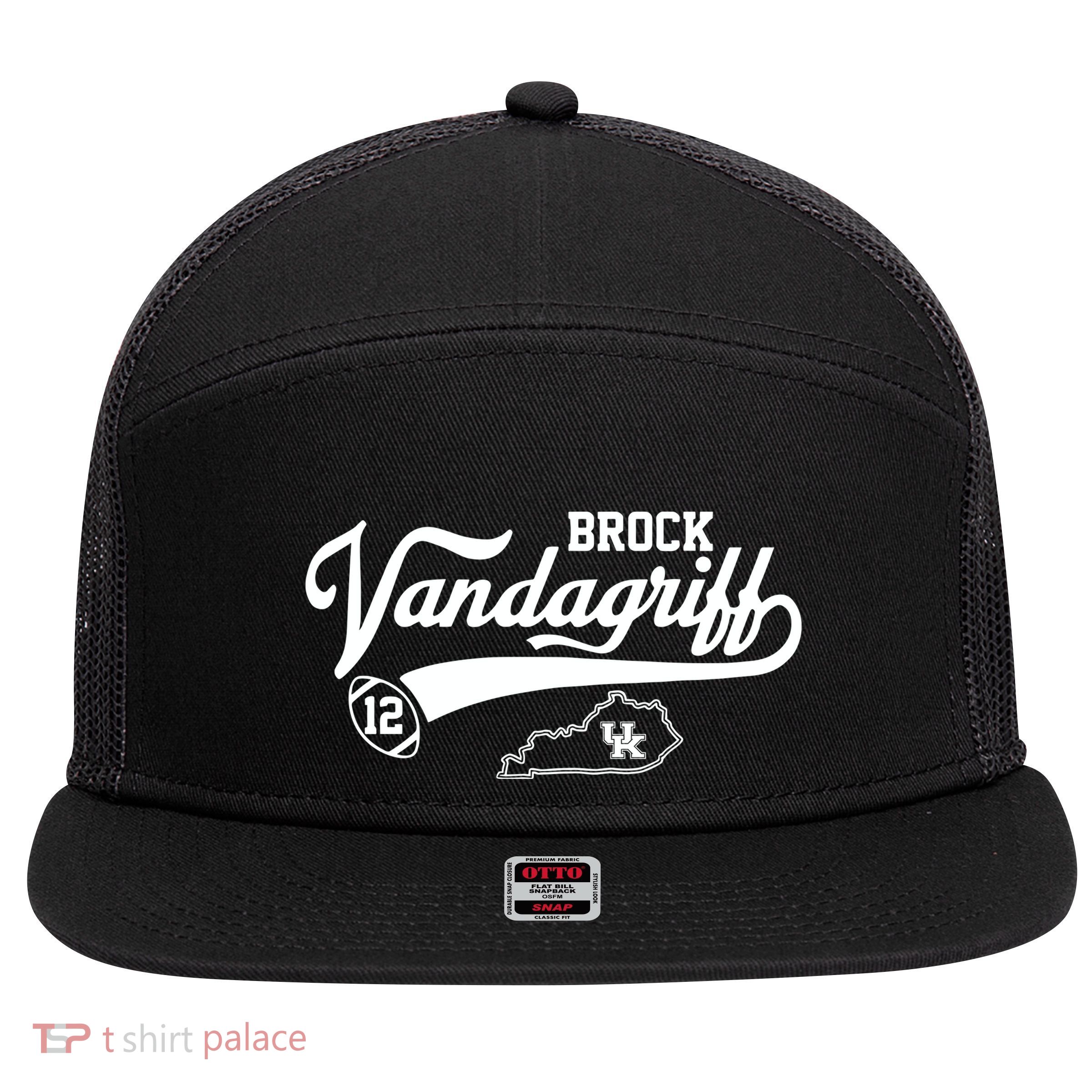 Brock Vandagriff Flair Script 7 Panel Mesh Trucker Snapback Hat