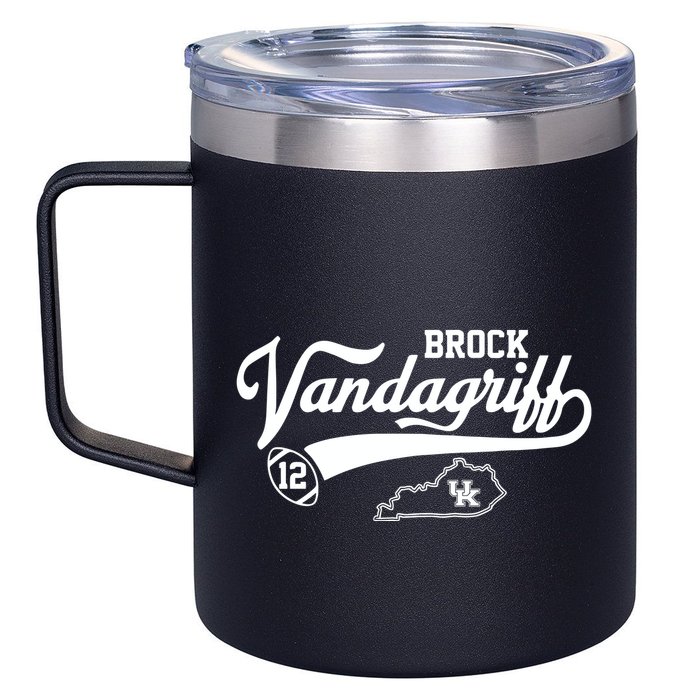 Brock Vandagriff Flair Script 12oz Stainless Steel Coffee Mug