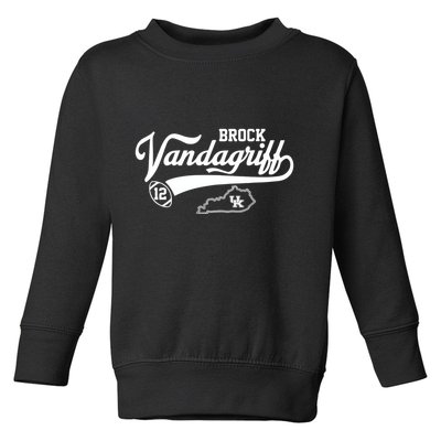 Brock Vandagriff Flair Script Toddler Sweatshirt