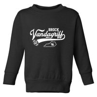 Brock Vandagriff Flair Script Toddler Sweatshirt