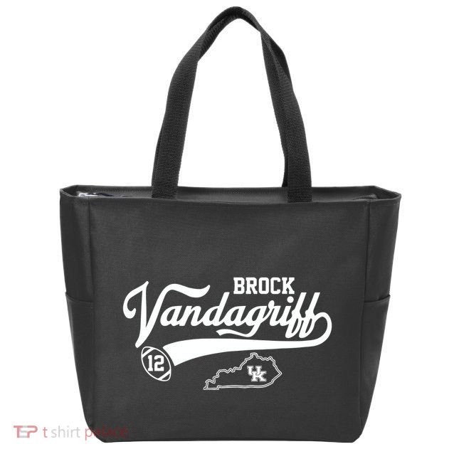 Brock Vandagriff Flair Script Zip Tote Bag