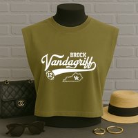 Brock Vandagriff Flair Script Garment-Dyed Women's Muscle Tee