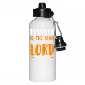 Bible Verse Faith Christianity Religious Gift Idea Prayer Funny Gift Aluminum Water Bottle