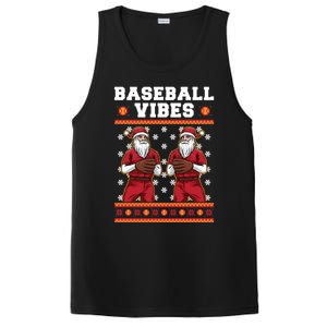 Baseball Vibes Funny Santa Claus Baseball Player Christmas Cute Gift PosiCharge Competitor Tank