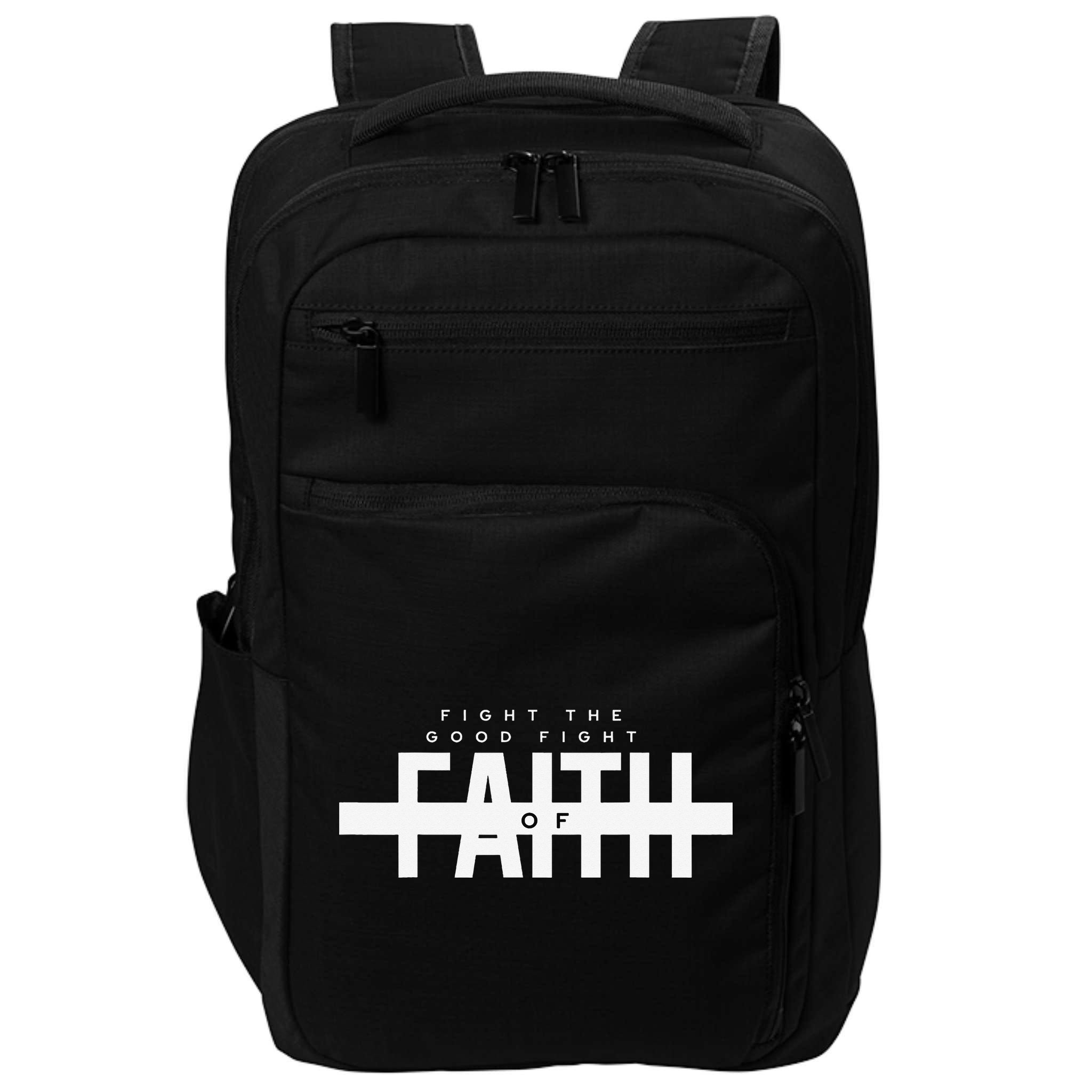 Bible Verse - Fight The Good Fight Of Faith Christian Impact Tech Backpack