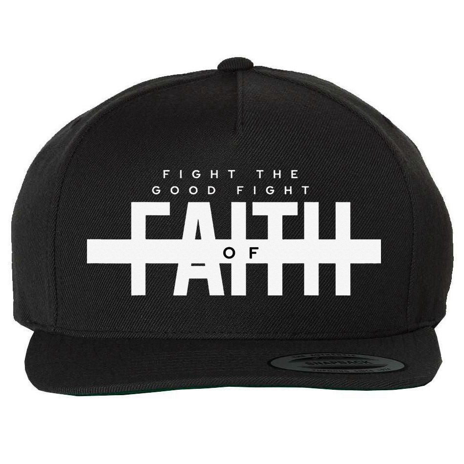 Bible Verse - Fight The Good Fight Of Faith Christian Wool Snapback Cap