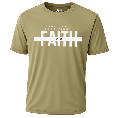 Bible Verse - Fight The Good Fight Of Faith Christian Cooling Performance Crew T-Shirt