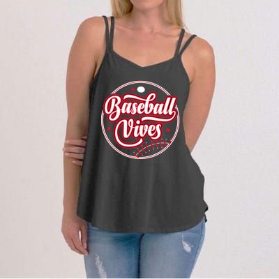 Baseballl Vives Funny Baseball Game Women's Strappy Tank