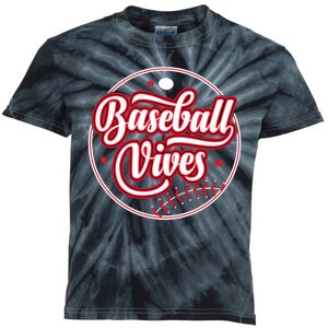 Baseballl Vives Funny Baseball Game Kids Tie-Dye T-Shirt