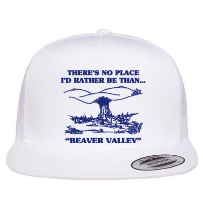 Beaver Valley Funny Offensive Gift Flat Bill Trucker Hat