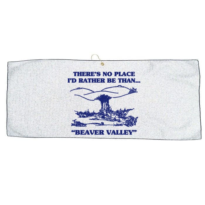 Beaver Valley Funny Offensive Gift Large Microfiber Waffle Golf Towel