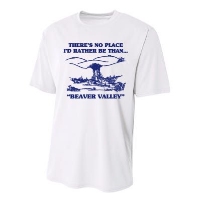 Beaver Valley Funny Offensive Gift Performance Sprint T-Shirt