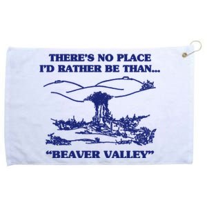 Beaver Valley Funny Offensive Gift Grommeted Golf Towel