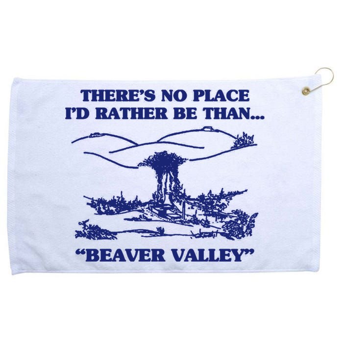 Beaver Valley Funny Offensive Gift Grommeted Golf Towel