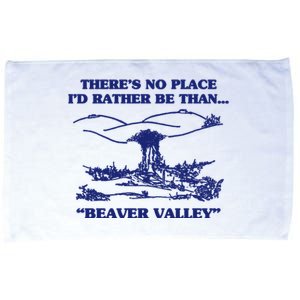 Beaver Valley Funny Offensive Gift Microfiber Hand Towel