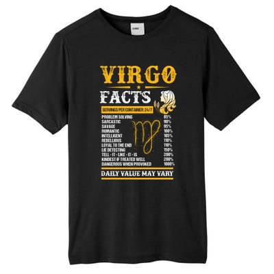 Birthday Virgo Facts Zodiac Sign Birthday Horoscope Cool Gift Tall Fusion ChromaSoft Performance T-Shirt