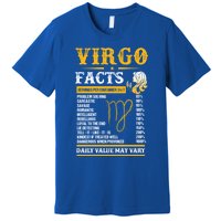 Birthday Virgo Facts Zodiac Sign Birthday Horoscope Cool Gift Premium T-Shirt