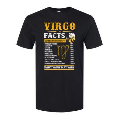 Birthday Virgo Facts Zodiac Sign Birthday Horoscope Cool Gift Softstyle CVC T-Shirt